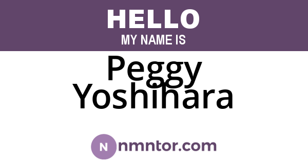 Peggy Yoshihara