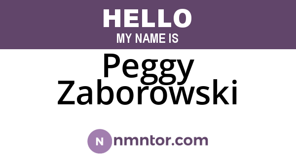 Peggy Zaborowski