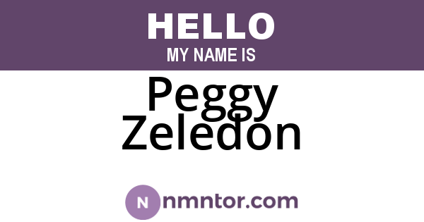 Peggy Zeledon