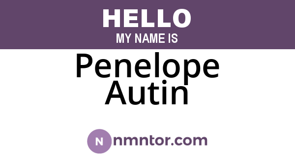 Penelope Autin