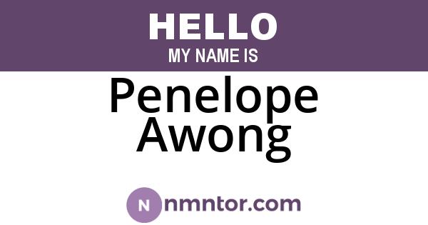 Penelope Awong