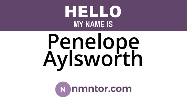Penelope Aylsworth