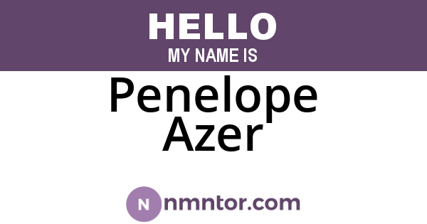 Penelope Azer