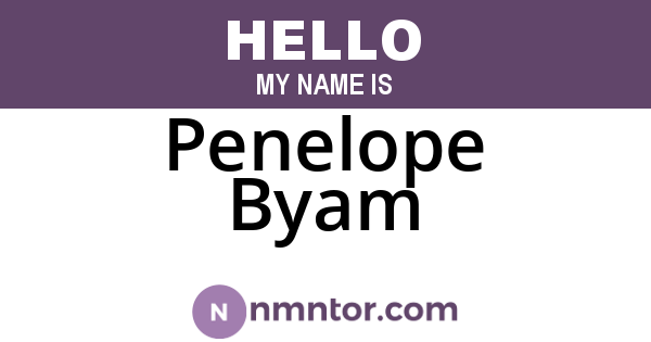 Penelope Byam