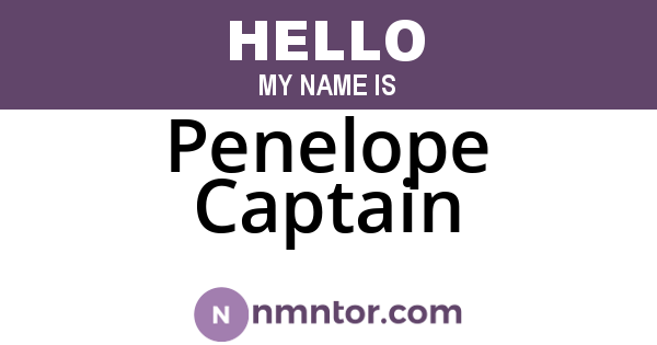 Penelope Captain