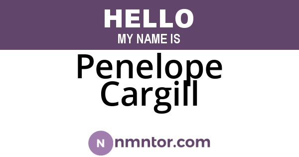 Penelope Cargill