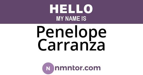 Penelope Carranza