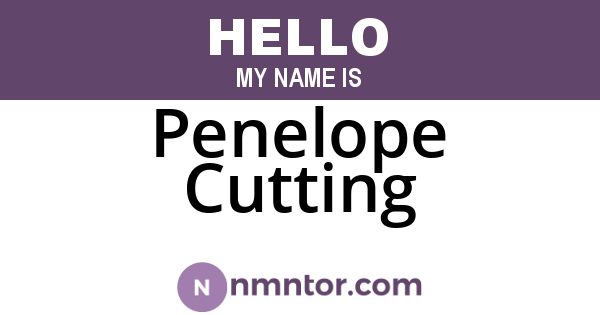 Penelope Cutting