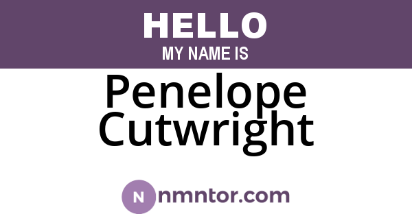 Penelope Cutwright