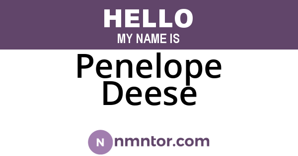 Penelope Deese