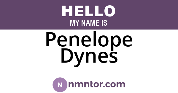 Penelope Dynes