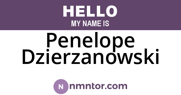 Penelope Dzierzanowski