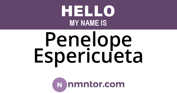 Penelope Espericueta