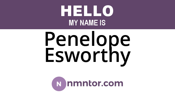 Penelope Esworthy