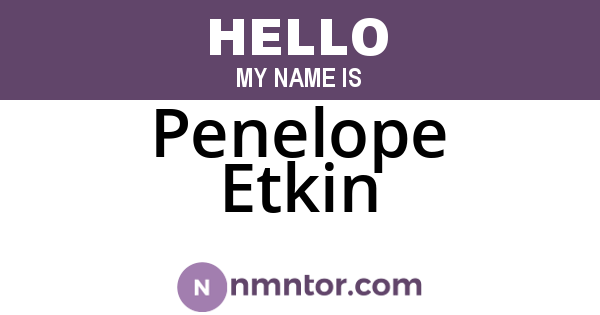 Penelope Etkin