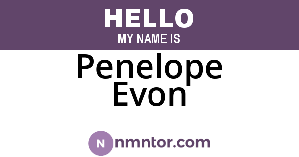 Penelope Evon