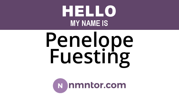 Penelope Fuesting