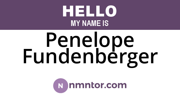 Penelope Fundenberger