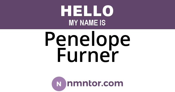 Penelope Furner