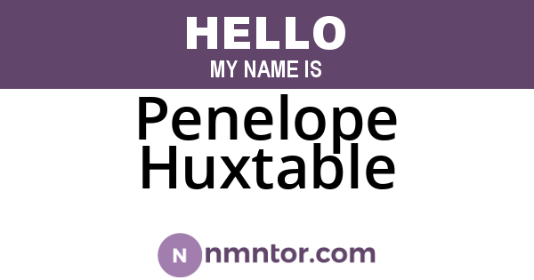 Penelope Huxtable