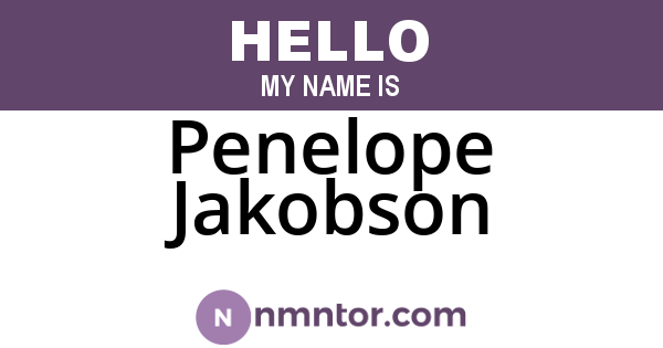 Penelope Jakobson