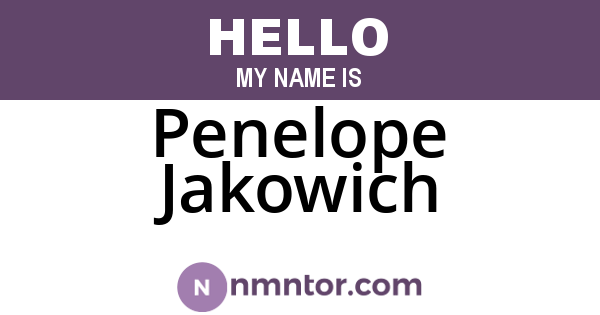 Penelope Jakowich