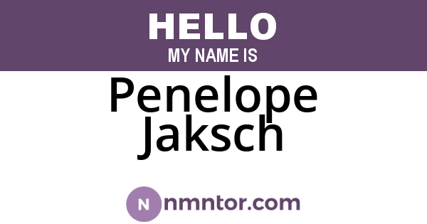 Penelope Jaksch
