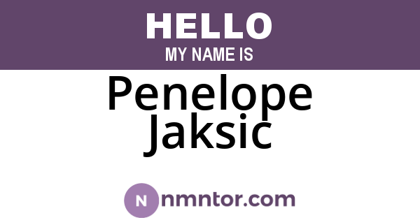 Penelope Jaksic