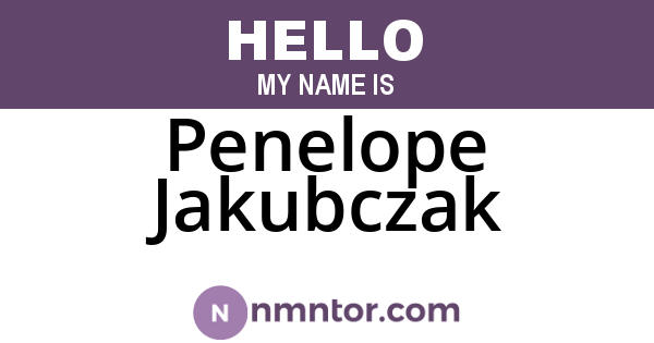 Penelope Jakubczak