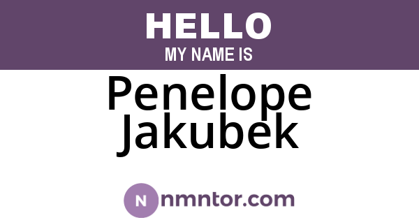 Penelope Jakubek