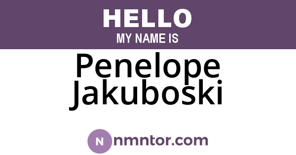 Penelope Jakuboski