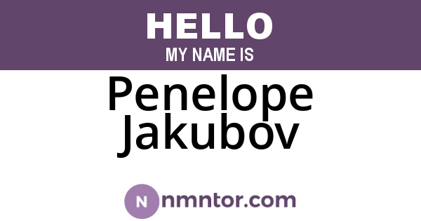 Penelope Jakubov