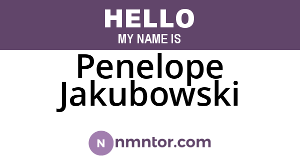 Penelope Jakubowski