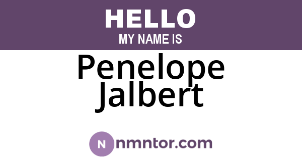 Penelope Jalbert