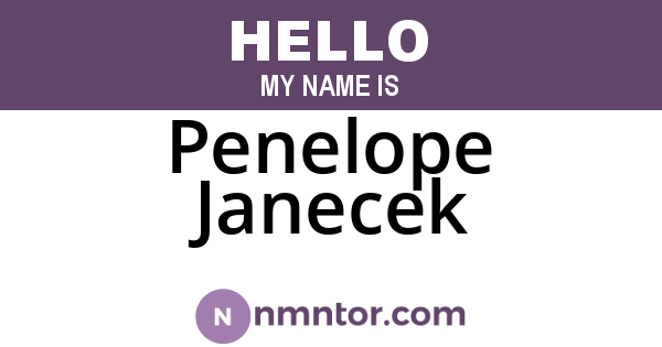 Penelope Janecek