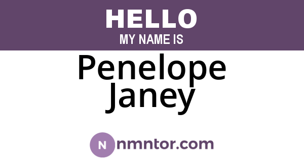 Penelope Janey