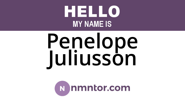 Penelope Juliusson