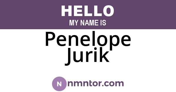 Penelope Jurik
