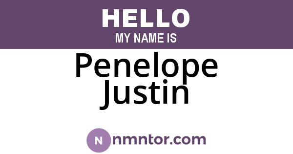 Penelope Justin