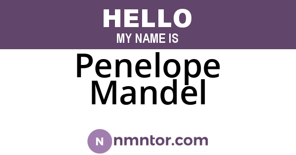 Penelope Mandel