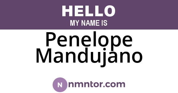 Penelope Mandujano