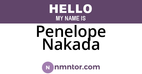 Penelope Nakada