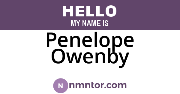 Penelope Owenby