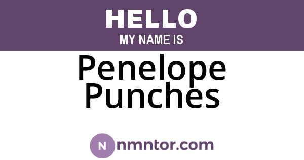 Penelope Punches