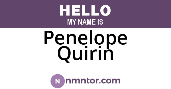 Penelope Quirin
