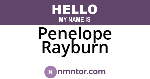 Penelope Rayburn