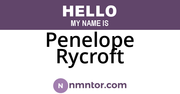 Penelope Rycroft