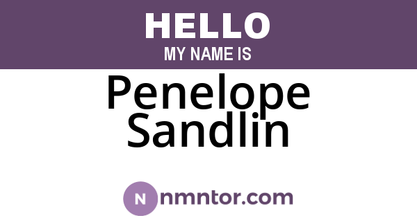 Penelope Sandlin