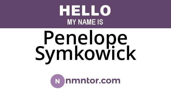 Penelope Symkowick