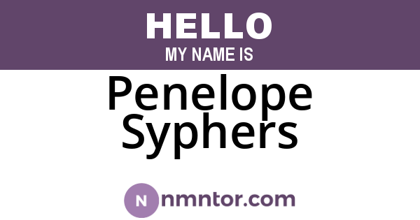 Penelope Syphers